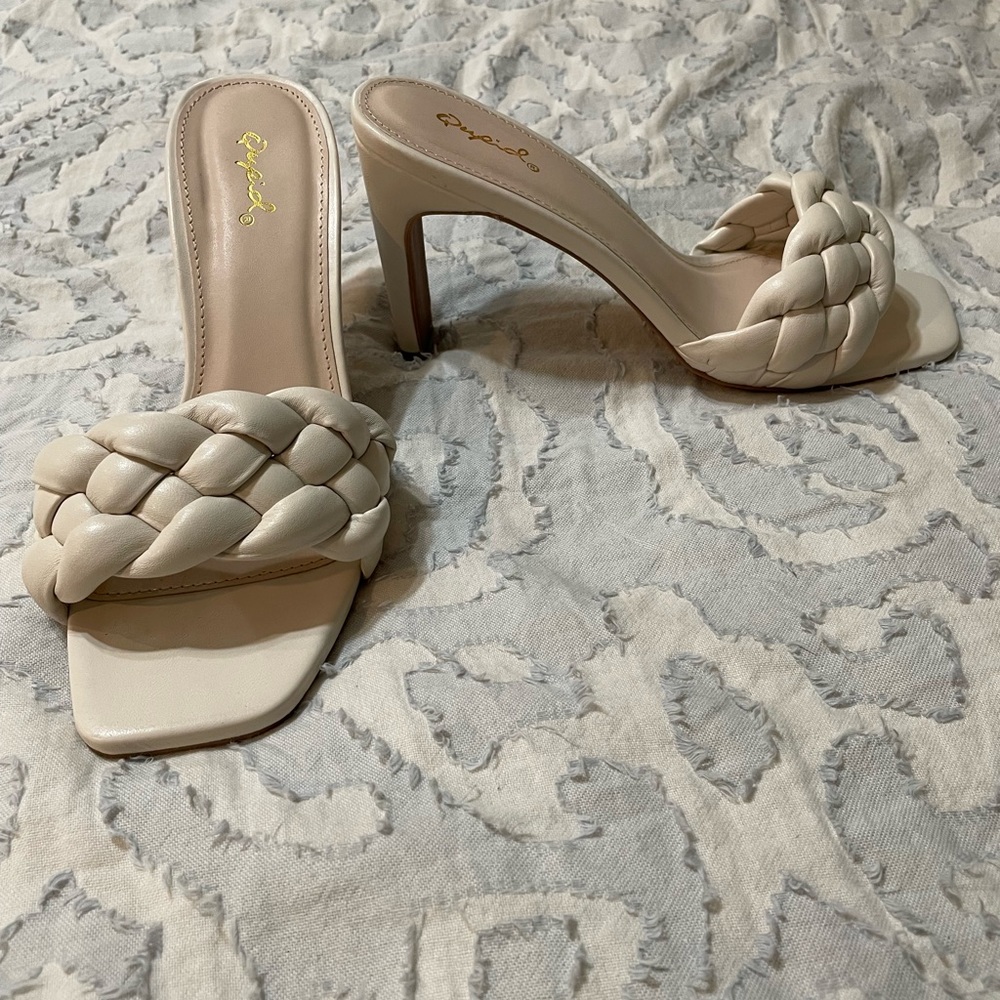 White Heel Sandal